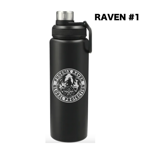 Raven #1 32 OZ Stainless steel bottle (w/ Raven number)